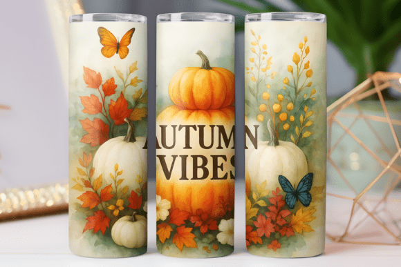 Autumn Thanksgiving Tumbler Wrap Design Review