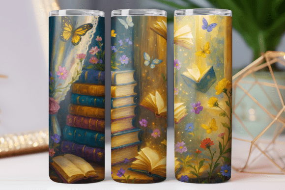 Book Lover Tumbler Wrap 20oz PNG Review