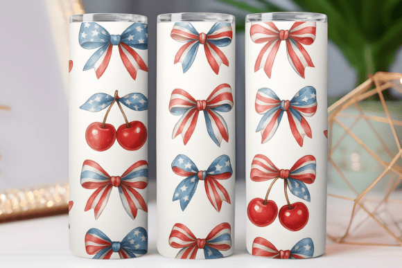 Bow Patriotic Tumbler Wrap 20oz Skinny Review