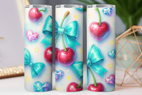 Cherry and Bow Tumbler Design Wrap 20oz Review
