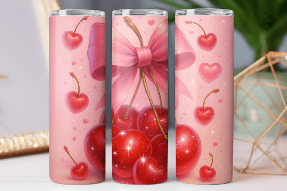 Cherry Bow Tumbler Wrap 20oz Art Skinny Review