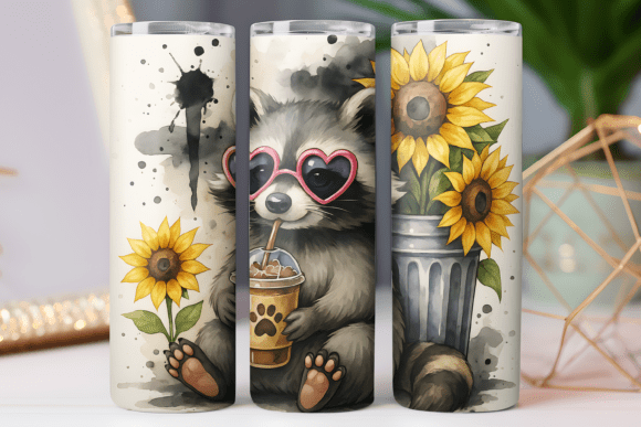 Coffee Lover Raccoon Tumbler Wrap 20oz Review
