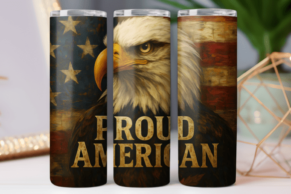 Eagle Patriotic Tumbler Wrap 20oz Skinny Review