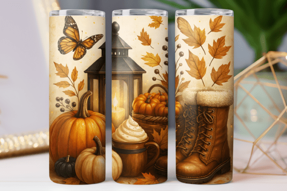 Fall Season Tumbler Wrap 20oz Design PNG Review