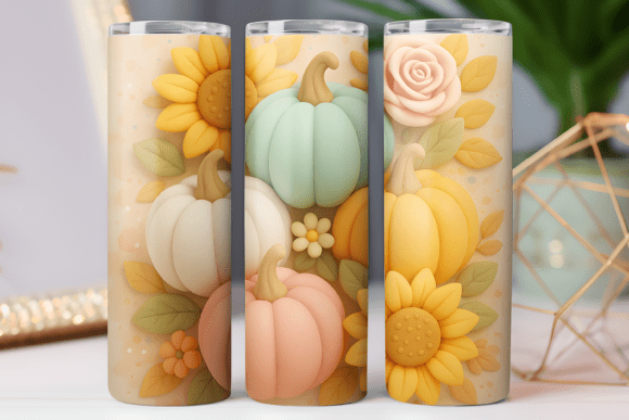 Floral Thanksgiving Tumbler Wrap Design Review
