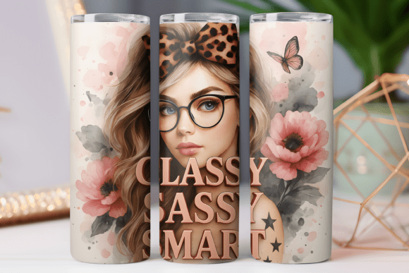 Floral Women Vibe Tumbler Wrap 20oz PNG Review