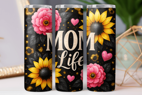Mom Life Mother Tumbler Wrap 20oz Skinny Review