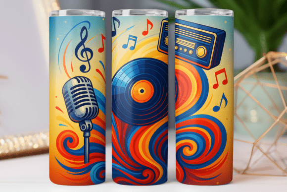 Music Tumbler Wrap for 20oz Skinny Art Review