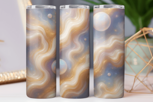Opal and Gold Art Tumbler Wrap Skinny Review