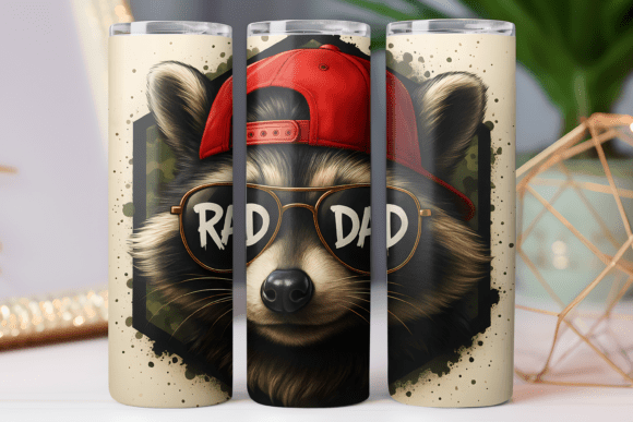 Rad Dad Father Tumbler Wrap 20oz Skinny Review