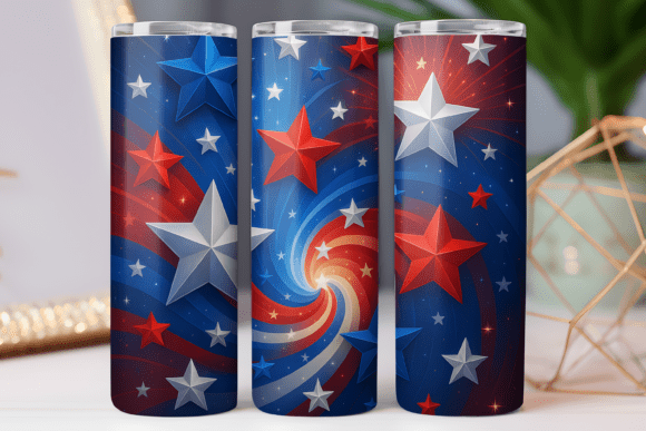 Star Patriotic Tumbler Wrap Design Review