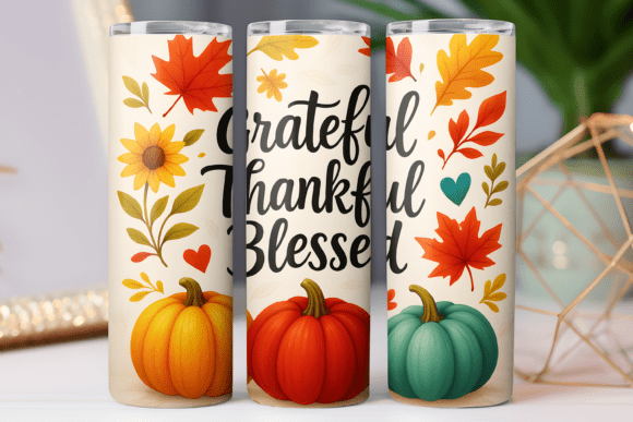 Thanksgiving Tumbler Wrap Design Review