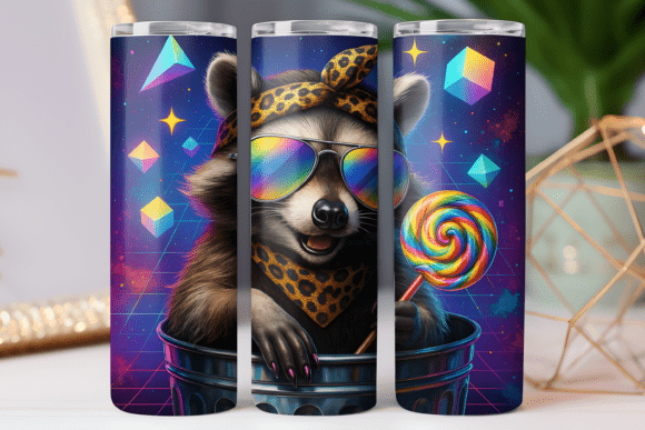 Trash Raccoon Tumbler Wrap 20oz Skinny Review