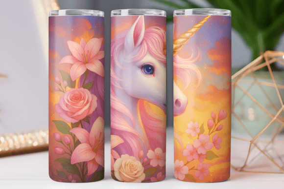 Unicorn Tumbler Wrap Design 20oz Review